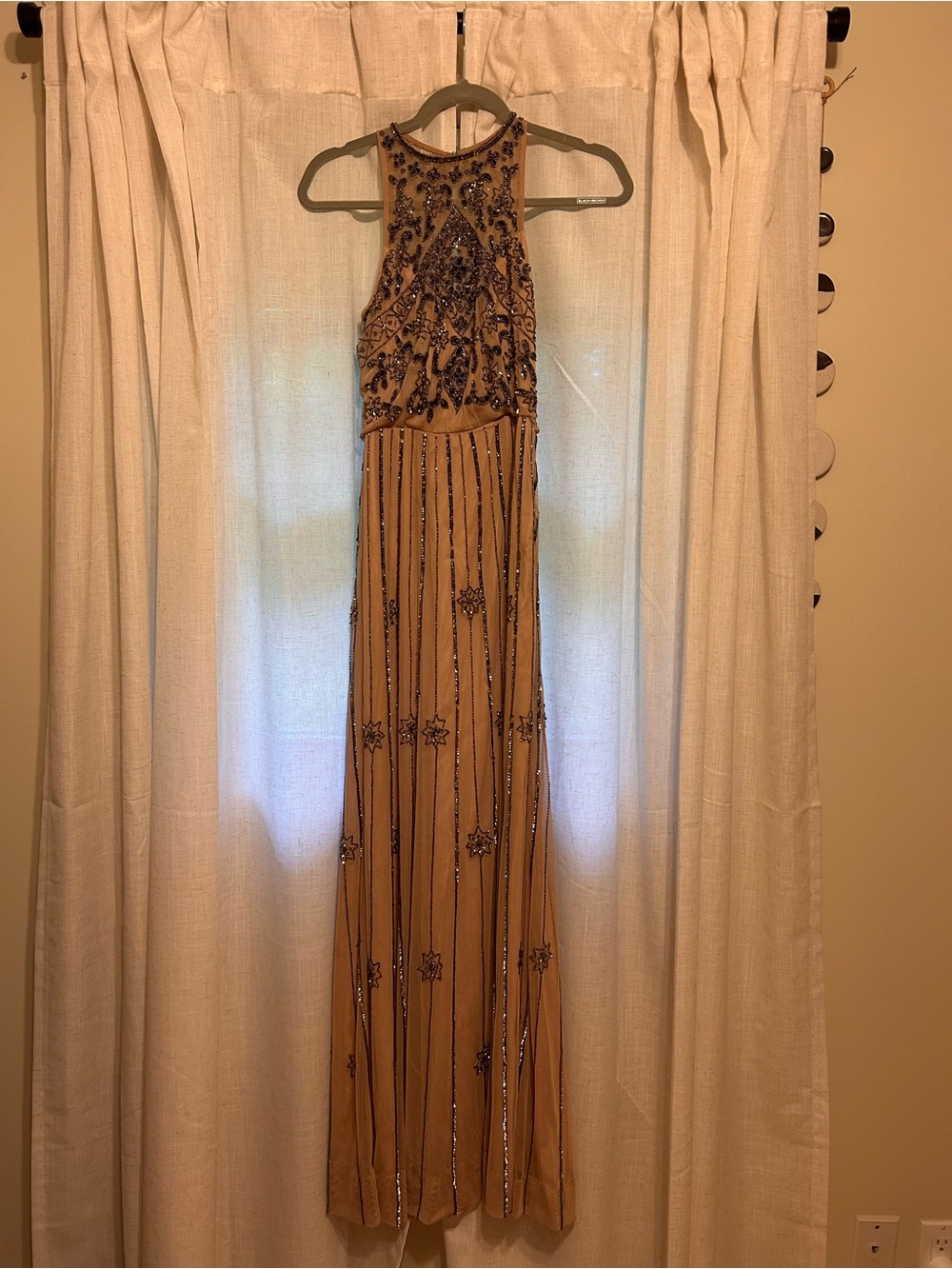 BHLDN - Halter Evening Gown - Tan